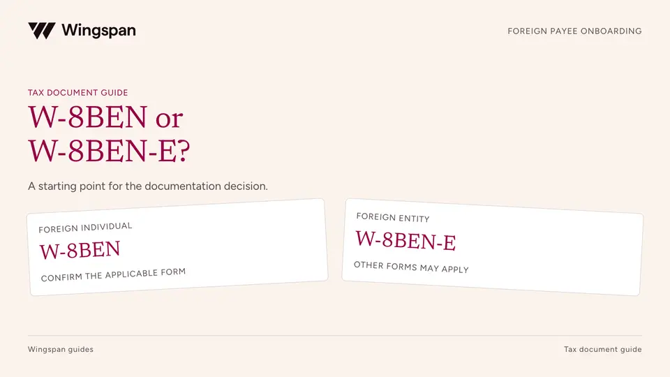 W-8BEN or W-8BEN-E? An onboarding guide for US companies