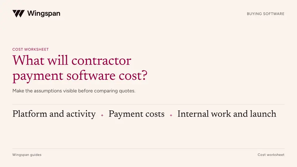 What does contractor payment software really cost? A cost worksheet