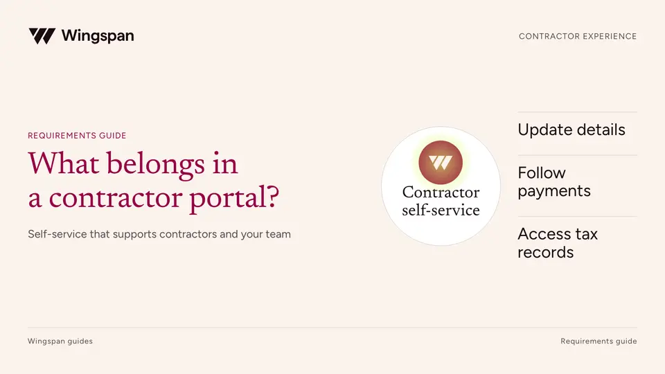 Contractor self-service portals: a buyer’s requirements checklist
