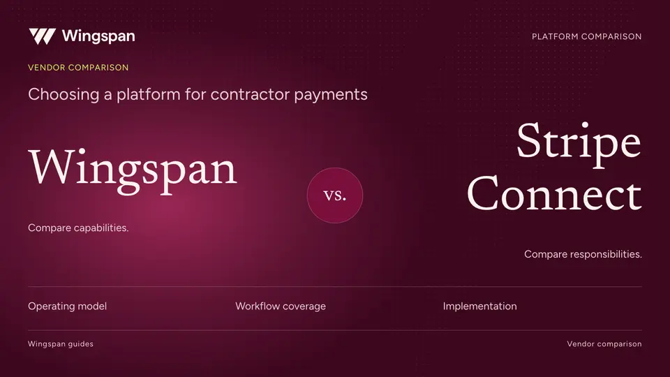 Wingspan vs. Stripe Connect: contractor payments compared