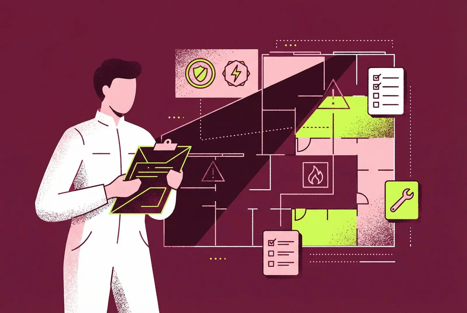 Loss control and premium audit inspection