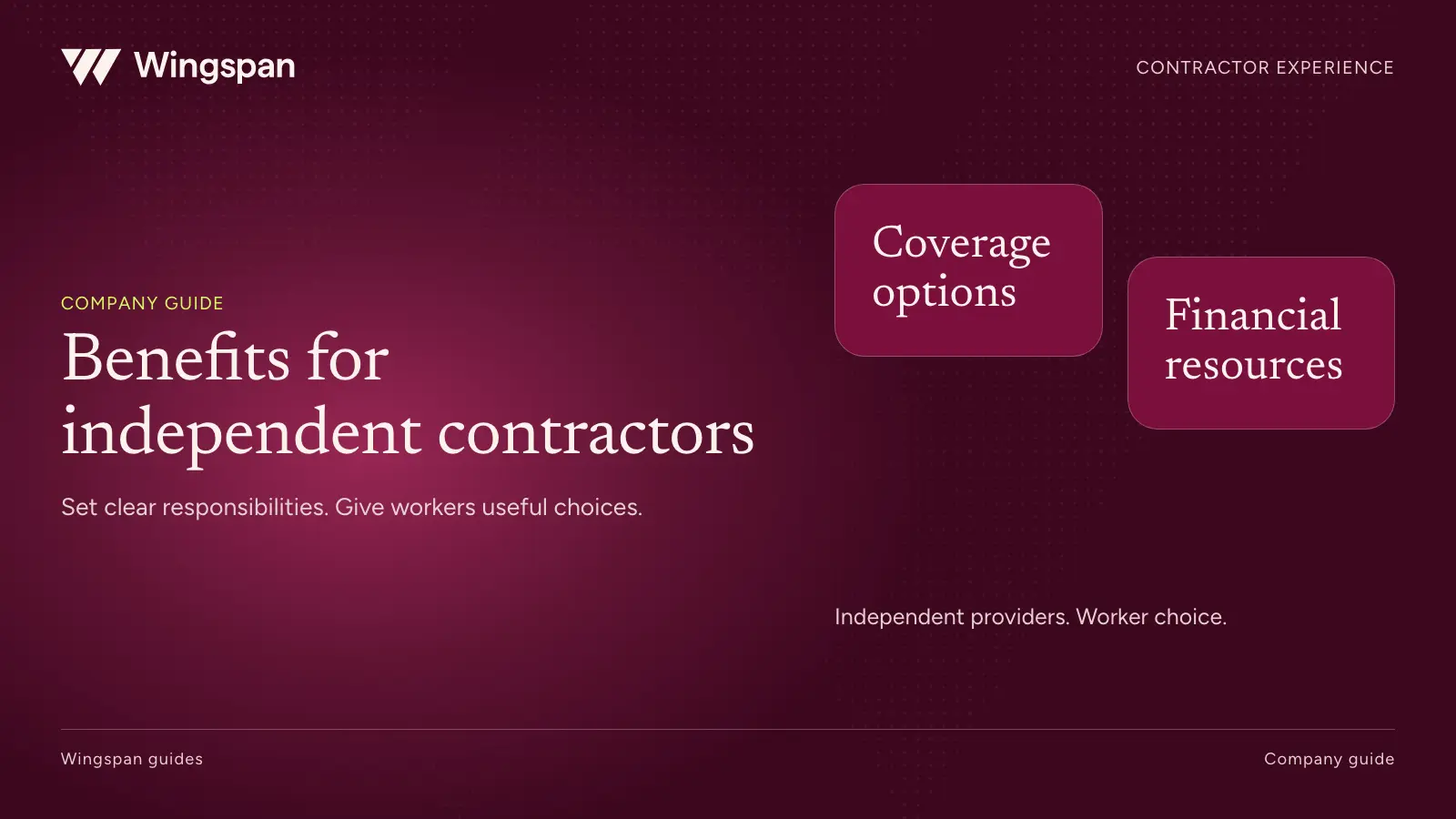 Benefits for independent contractors: a guide for companies