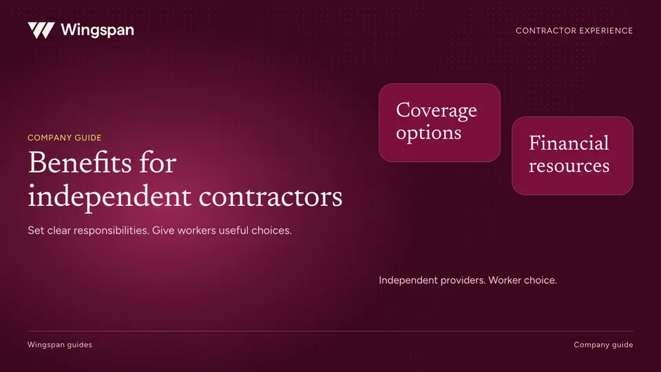 Benefits for independent contractors: a guide for companies