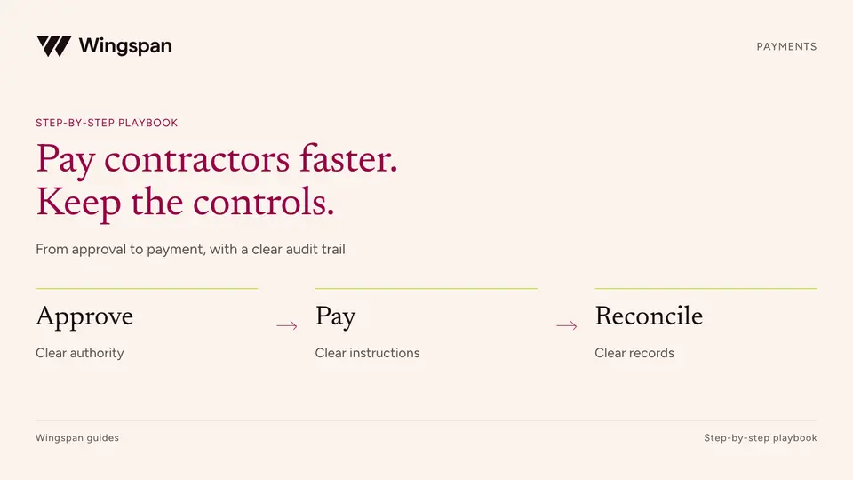 How to pay contractors faster without losing payment controls