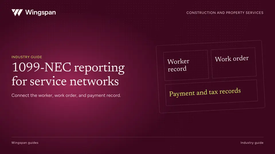 1099-NEC reporting for construction and property-services networks
