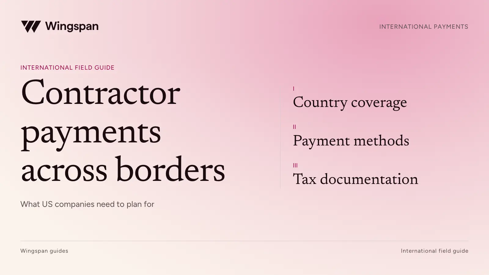 International contractor payments: a field guide for US companies