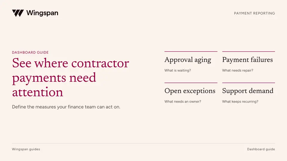 Contractor payment reporting: the dashboard finance teams need