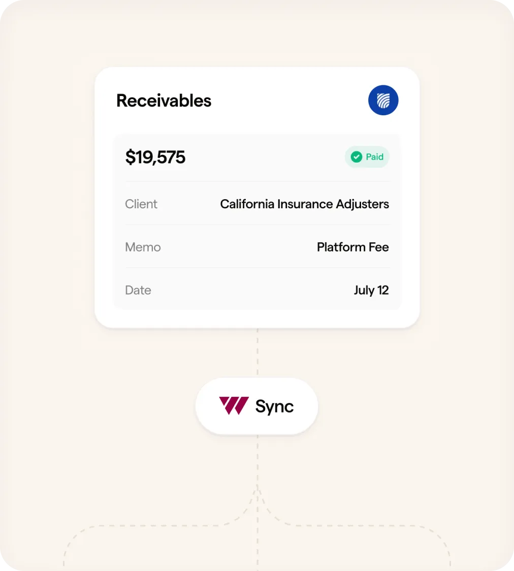 Client billing and accounts receivable dashboard
