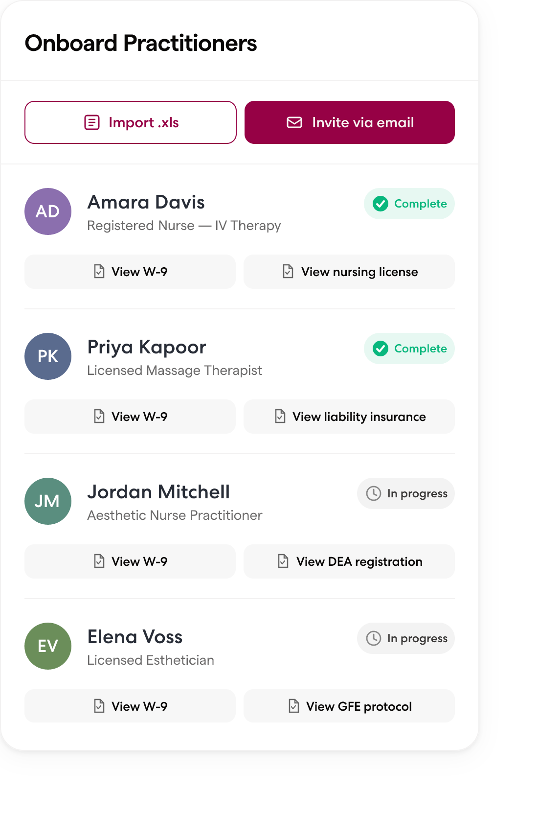Wingspan contractor onboarding flow