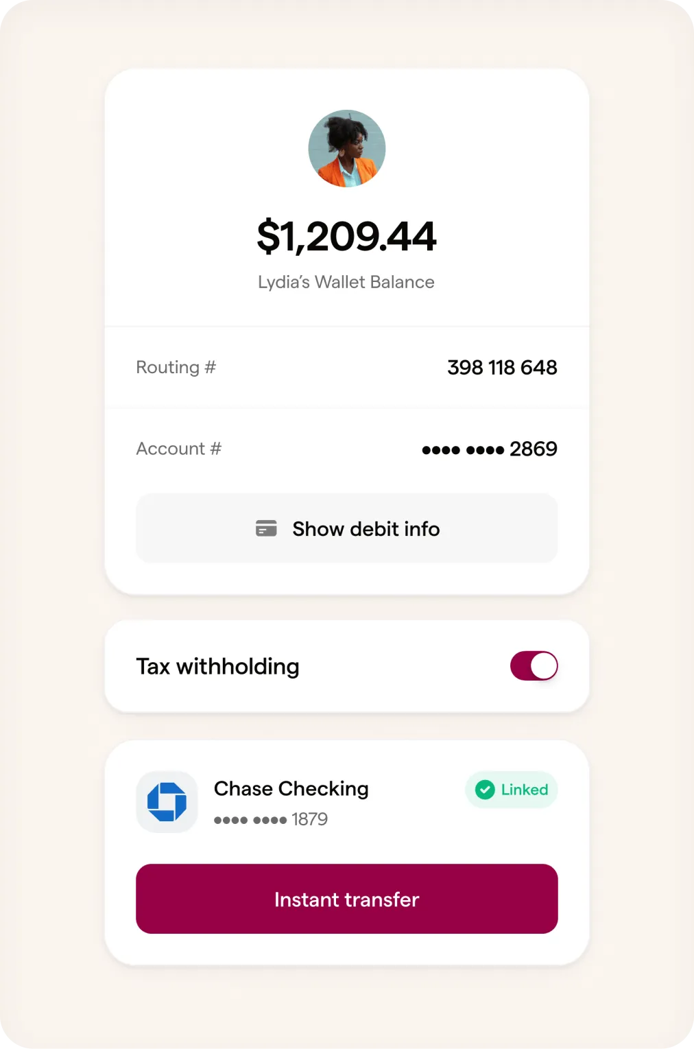 Manage money and pay taxes